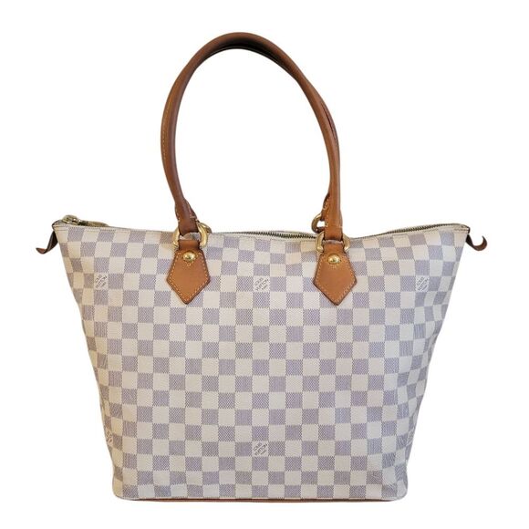 Louis Vuitton Damier Azur Saleya MM Handbag Shoulder Bag - Picture 1 of 16